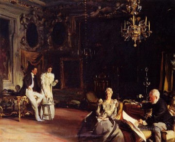  Singer Oil Painting - An Interior in Venice John Singer Sargent
